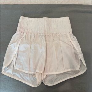 FP Movement by Free People Light Pink/white Athletic Shorts